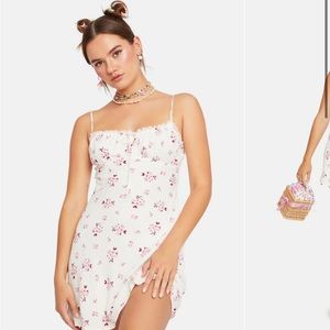 Rose stained kisses floral dress dolls kill